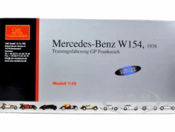 1938 Mercedes W154 T Car Richard "Dick" Seaman GP France 1/18 Diecast Model Car CMC 099
