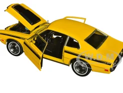 1971 Mercury Comet GT Yellow with Black Stripes Forgotten Classics Series 1/24 Diecast Model Car Motormax 79047Y
