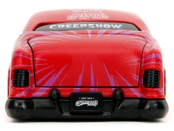 1951 Mercury Matt Red with Purple Stripes and Creep Diecast Figure "Creepshow" (1982) Movie "Hollywood Rides" Series 1/24 Diecast Model Car by Jada