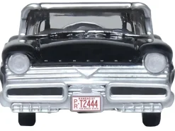 1957 Mercury Montclair Tuxedo Black 1/87 (HO) Scale Diecast Model Car Oxford Diecast 87MT57005