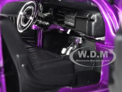 1951 Mercury Purple with Flames Big Time Kustoms 1/24 Diecast Model Car Jada 99061