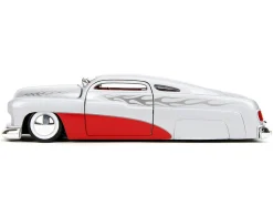 1951 Mercury Silver Metallic and Red with Flame Graphics and Red Interior