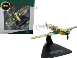 Messerschmitt Bf 109F 4 Fighter Plane Ofw Eberhard von Boremski 9 JG3 Eastern Front 1942 Oxford Aviation Series 1/72 Diecast Model Airplane Oxford Diecast AC114