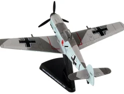 Messerschmitt Bf 109 Fighter Aircraft Black 1 Ace Adolf Galland German Luftwaffe 1/87 Diecast Model Airplane Postage Stamp PS5336-5
