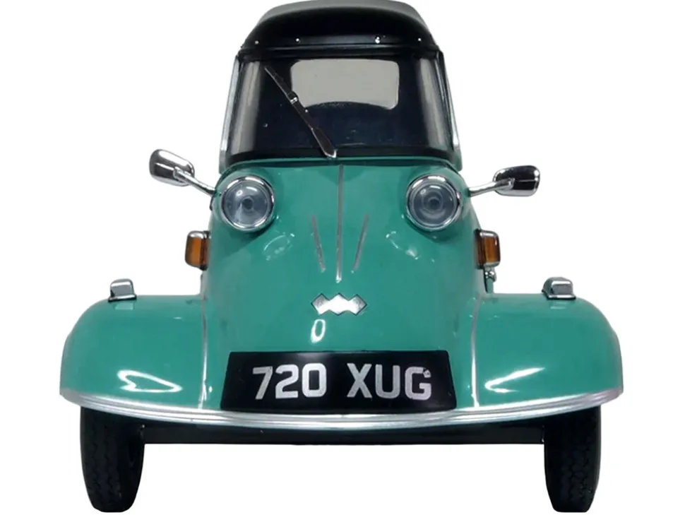 Messerschmitt KR200 Bubble Car Turkish Green with Black Top 1/18 Scale Diecast Model Car by Oxford Diecast