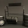 Metal Tire Rack For 1:24 Scale Models American Diorama 77530