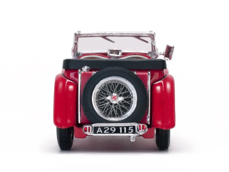 MGTC MG Open No Top Red 1/43 Diecast Model Car Vitesse 29115