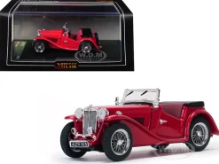 MGTC MG Open No Top Red 1/43 Diecast Model Car Vitesse 29115