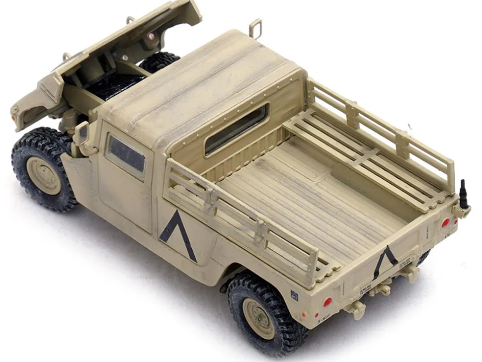M998 HMMWV "1st Battalion, 37th Armored Regiment, 3rd Combat Brigade, 1st Armored Division, Gulf War, Iraq" (1991) United States Army "Military Miniature" Series 1/64 Diecast Model by Panzerkampf