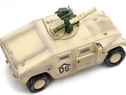 M1046 HUMVEE Tow Missile Carrier Desert Camouflage E Troop 9th Regiment 2nd Brigade Combat Team 3rd Infantry Division Mechanized Iraq 2003 Military Miniature Series 1/64 Diecast Model Panzerkampf 12501AC