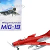 Mikoyan Gurevich MiG 19S Farmer C Fighter Aircraft Yellow 45 VVS Display Team Soviet Air Force Kubinka Air Base 1960 Wing Series 1/72 Diecast Model Panzerkampf 14642PA