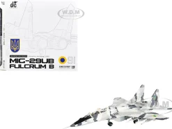 Mikoyan MiG-29UB Fulcrum-B Fighter Aircraft "Vasylkiv Air Base, Ukraine" (2021) Ukrainian Air Force 1/72 Diecast Model by JC Wings