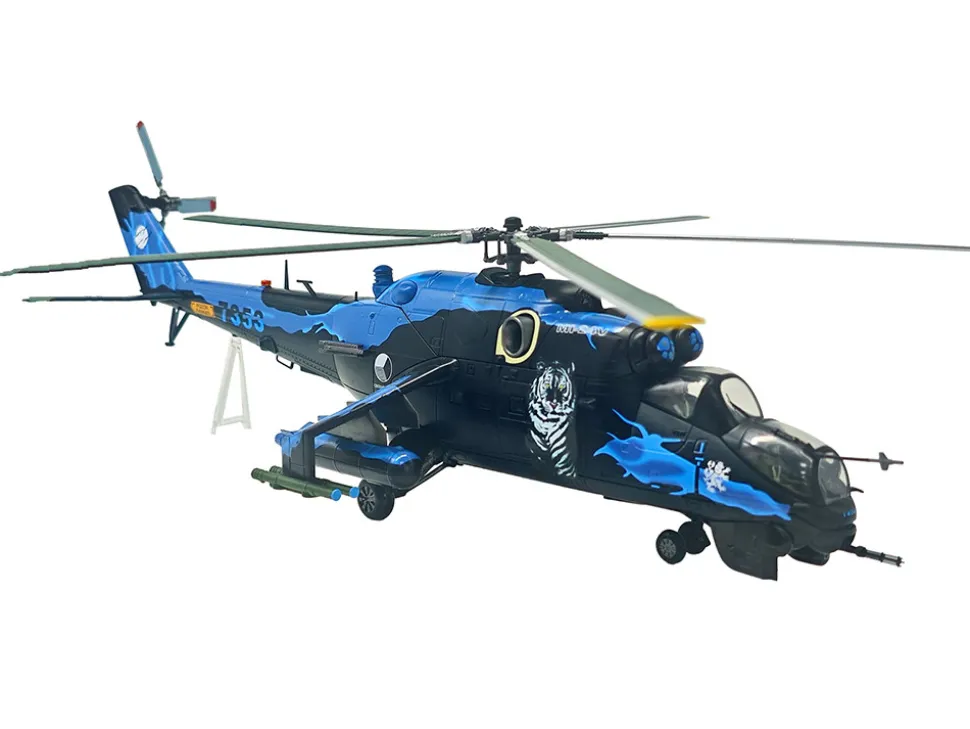 Mil Mi-24V Hind-E Helicopter "7353, 231 Squadron, 23 Wing, NATO Tiger Meet, Turkey" (2005) Czech Air Force 1/48 Diecast Model by Bless Wing