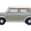 Mini Classic Tweed Gray with Cream Top 1/148 (N) Scale Diecast Model Car by Oxford Diecast