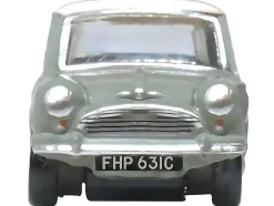 Mini Classic Tweed Gray with Cream Top 1/148 (N) Scale Diecast Model Car by Oxford Diecast