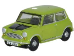 Mini Cooper Lime Green with Matt Black 1/148 (N) Scale Diecast Model Car by Oxford Diecast
