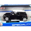 Mini Cooper Matt Black White Top 1/24 Diecast Model Car Maisto 31219