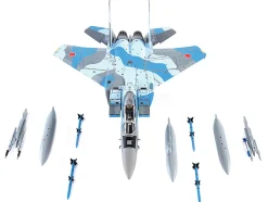 Mitsubishi F-15DJ Eagle Fighter Plane JASDF Japan Air Self-Defense Force Tactical Fighter Training Group 2020 1/72 Diecast Model JC Wings JCW-72-F15-018