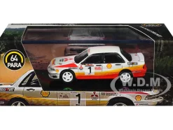 Mitsubishi Galant VR-4 RHD (Right Hand Drive) #1 Ross Dunkerton - Fred Gocentas Winner "APRC Rally Malaysia" (1991) 1/64 Diecast Model Car by Paragon Models