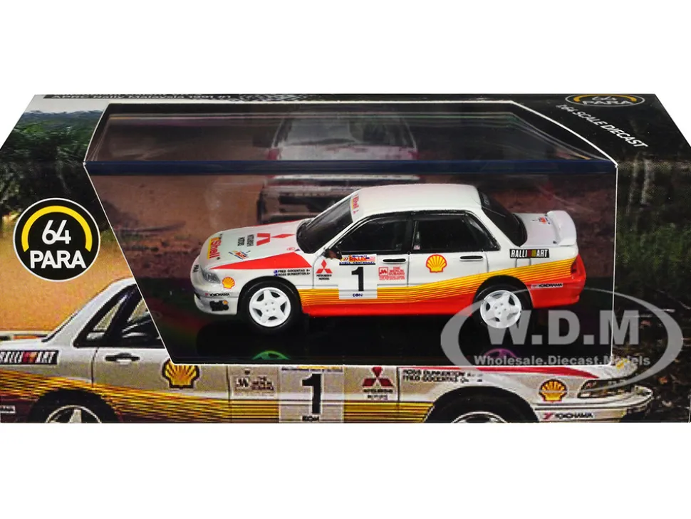 Mitsubishi Galant VR-4 RHD (Right Hand Drive) #1 Ross Dunkerton - Fred Gocentas Winner "APRC Rally Malaysia" (1991) 1/64 Diecast Model Car by Paragon Models