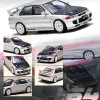 Mitsubishi Lancer Evolution III Silver with Carbon Hood 1/64 Diecast Model Car Inno Models IN64-EVO3-SIL