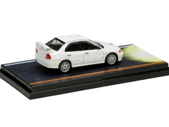 Mitsubishi Lancer RS Evolution IV RHD Right Hand Drive) White Monstar with Seiji Iwaki Driver Figure Initial D 1995 2013 Manga 1/64 Diecast Model Car Hobby Japan HJ642011D