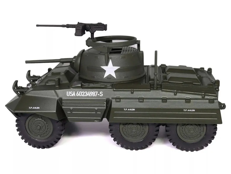 M8 Light Armored Car Olive Drab "United States Army" 1/43 Diecast Model by Militaria Die Cast