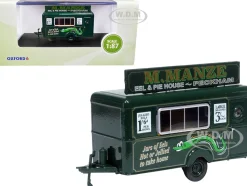 Mobile Food Trailer M. Manze Eel and Pie House - Peckham 1/87 HO Scale Diecast Model Oxford Diecast 87TR018