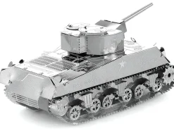 Model Kit American Sherman Tank (Moderate Difficulty) Steel Model by Metal Earth