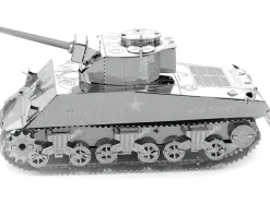 Model Kit American Sherman Tank (Moderate Difficulty) Steel Model by Metal Earth