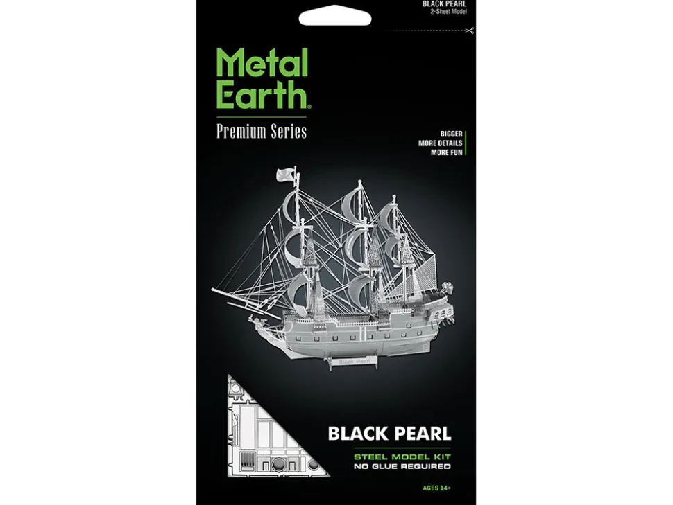 Model Kit Black Pearl Ship (Challenging Difficulty) Steel Model by Metal Earth