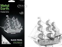 Model Kit Black Pearl Ship (Challenging Difficulty) Steel Model by Metal Earth