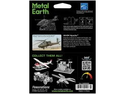 Model Kit Boeing AH-64 Apache Attack Helicopter (Moderate Difficulty) Steel Model by Metal Earth