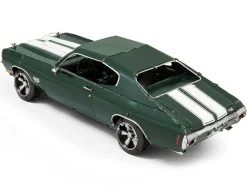 Model Kit 1970 Chevrolet Chevelle SS Green with White Stripes (Challenging Difficulty) Steel Model by Metal Earth