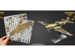 Model Kit Curtiss P-40 Warhawk Fighter-Bomber Aircraft 