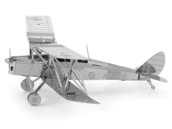 Model Kit De Havilland Tiger Moth Trainer Aircraft (Moderate Difficulty) Steel Model by Metal Earth