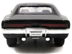 Model Kit Dodge Charger R/T Black and Dom Diecast Figure 