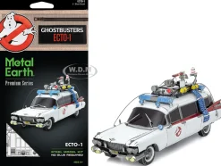 Model Kit Ecto-1 Car White 