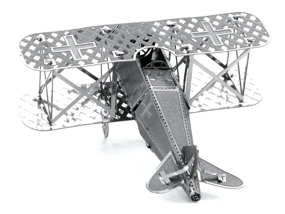 Model Kit Fokker D-VII Fighter Aircraft "Imperial German Army" (Easy Difficulty) Steel Model by Metal Earth