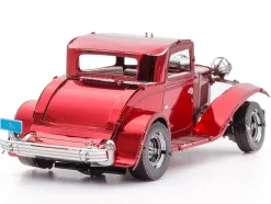 Model Kit 1932 Ford Coupe Red (Moderate Difficulty) Steel Model by Metal Earth