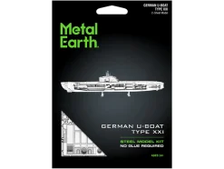 Model Kit German U-Boat Type XXI Submarine (Challenging Difficulty) Steel Model by Metal Earth
