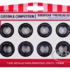 Model Kit "Goodyear Polyglas GT" Tires Set of 8 Pieces for 1/25 Scale Models by AMT