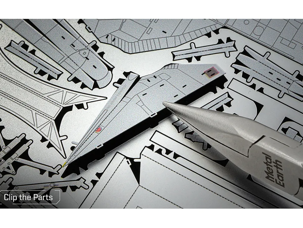 Model Kit Grumman F-14 Tomcat Fighter Aircraft "United States Navy" (Challenging Difficulty) Steel Model by Metal Earth