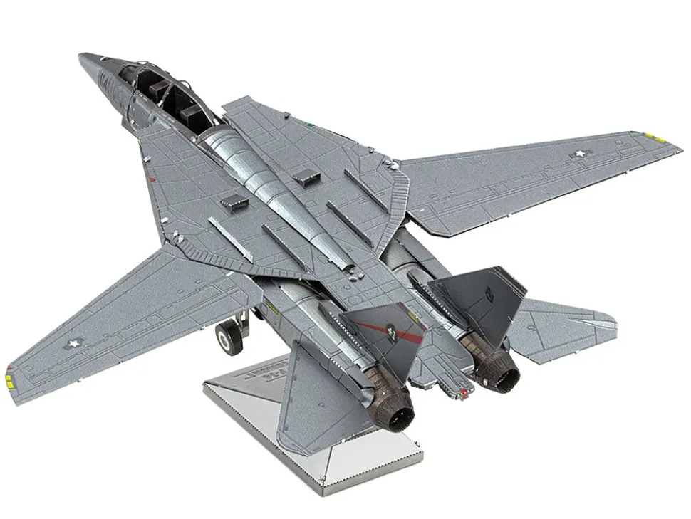 Model Kit Grumman F-14 Tomcat Fighter Aircraft "United States Navy" (Challenging Difficulty) Steel Model by Metal Earth