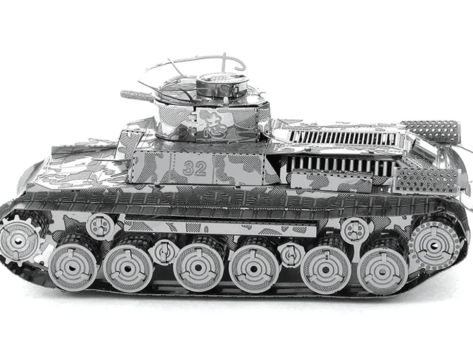 Model Kit Japanese Chi Ha Tank (Moderate Difficulty) Steel Model by Metal Earth