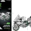 Model Kit Kawasaki Ninja H2R Motorcycle (Expert Difficulty) Steel Model by Metal Earth