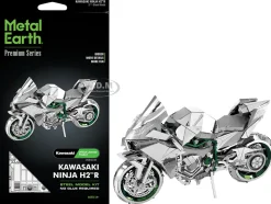 Model Kit Kawasaki Ninja H2R Motorcycle (Expert Difficulty) Steel Model by Metal Earth