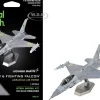 Model Kit Lockheed Martin F-16 Fighting Falcon Aircraft "Ukrainian Air Force" (Moderate Difficulty) Steel Model by Metal Earth