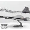 Model Kit Lockheed Martin F-22 Raptor Stealth Aircraft "United States Air Force" (Moderate Difficulty) Steel Model by Metal Earth
