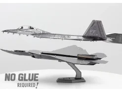 Model Kit Lockheed Martin F-22 Raptor Stealth Aircraft "United States Air Force" (Moderate Difficulty) Steel Model by Metal Earth